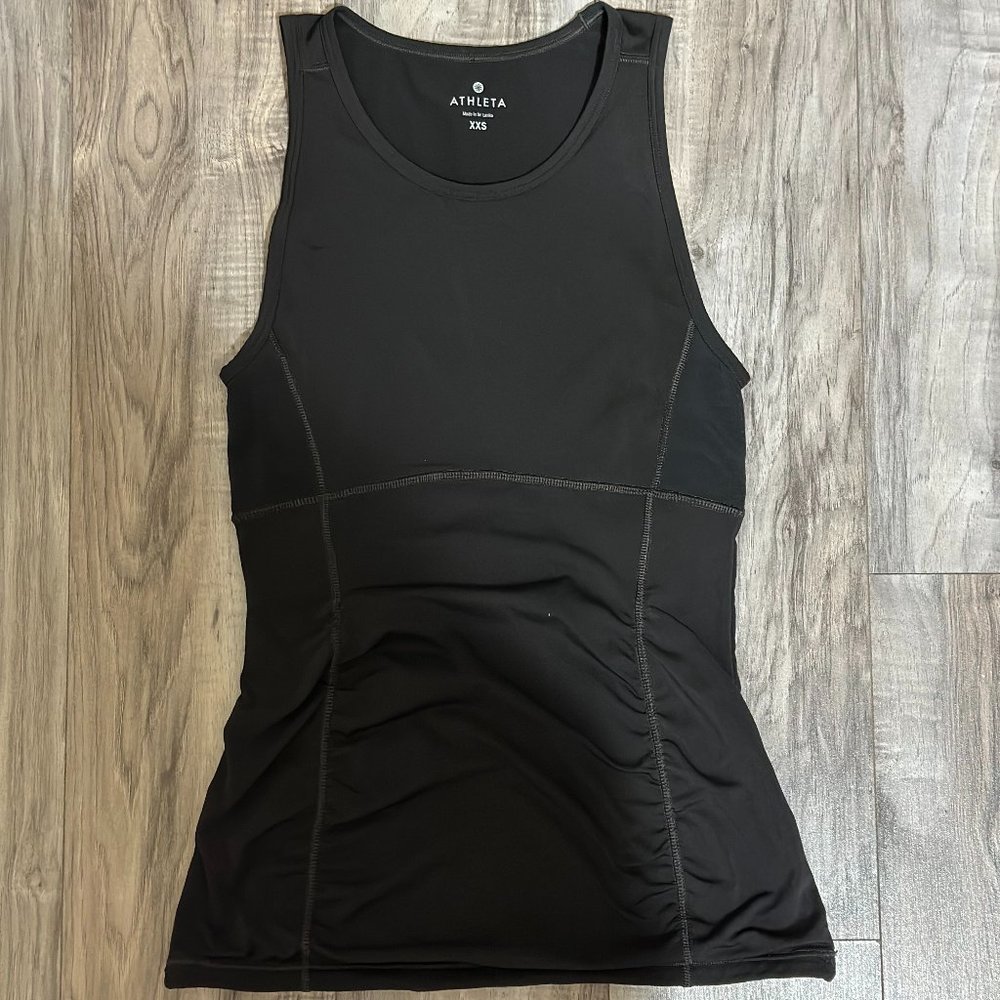 ATHLETA Women's Stealth Tank-Top Compression Black Sz XXS